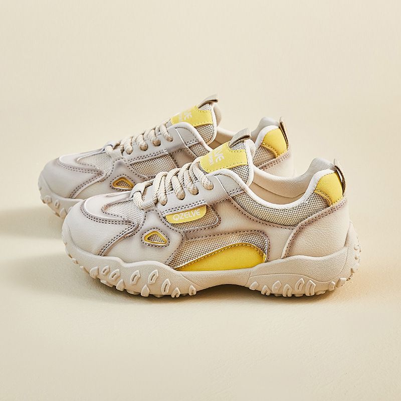 Daddy Shoes Female Student Sports Running Casual Mesh Breathable Shoes_vogvips.com