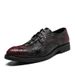 Men's Fashion Red Business Derby Shoes British Black Business Forum Men's Shoes Lace Banquet Dress Wedding Shoes_vogvips.com
