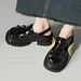 Cameido Women'S Platform Roman Sandals Knitted Ankle Wrap Caged Shoes With Strap Buckle Backless_vogvips.com