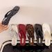 Polka Dot Flip-Flops For Outdoor Wear, High-Heeled Fashionable Ins-Trend Wedge Toe-Sandals, French Style Women's Sandals_vogvips.com