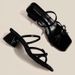 New Summer Bow Square Head High-heeled Sandals For Women, Sandals For Women, Thick Heels For Women's Shoes_vogvips.com