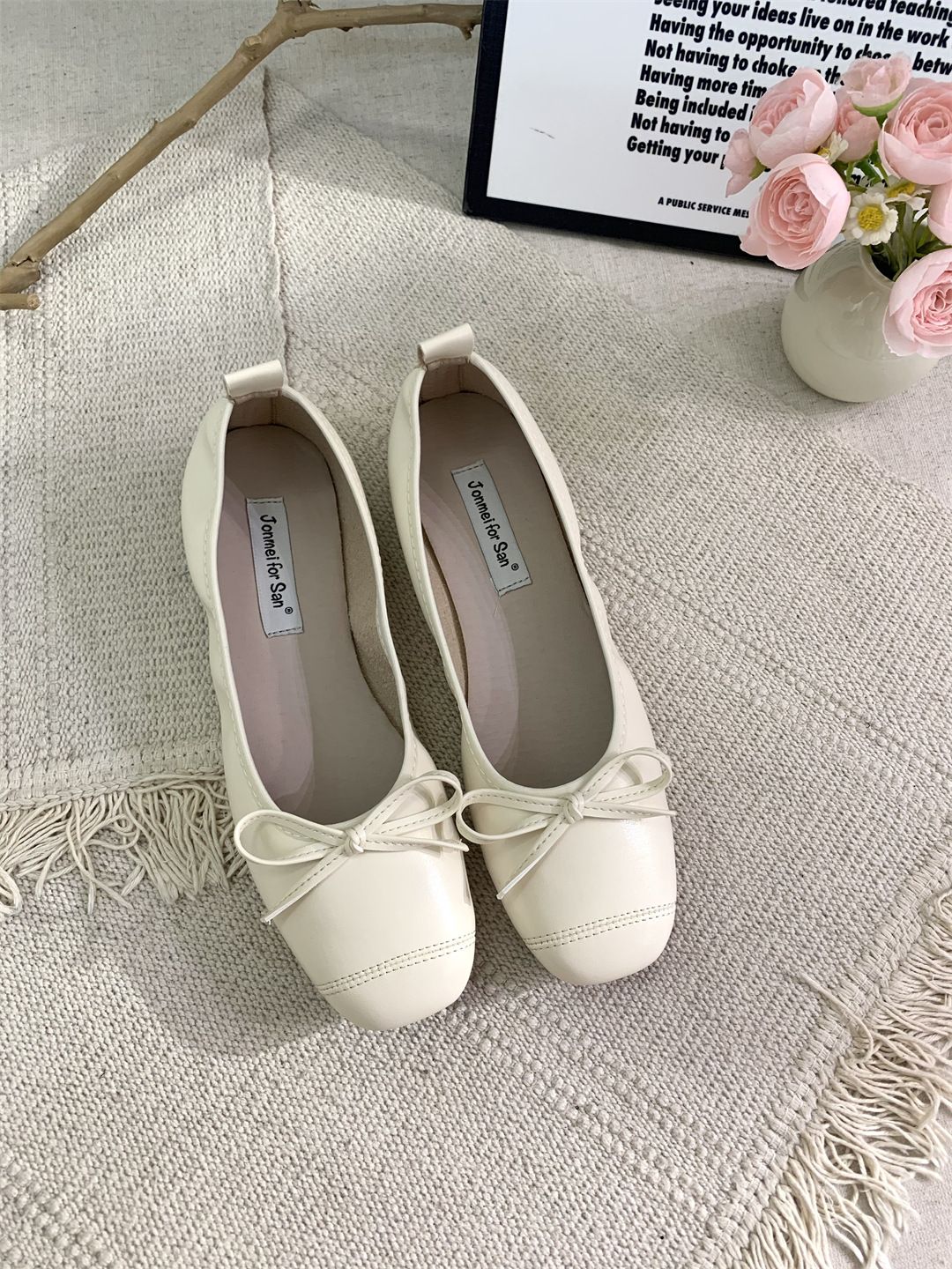 Silver Soft Sole Granny With Skirt Fairy Style Slip-On Shallow Ballet Gentle Evening Single Shoes_vogvips.com