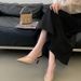 2026 Early Spring New Korean-style Pointed-toe Stiletto Backless Shallow-cut Women's Shoes, Elegant And Mature Style_vogvips.com