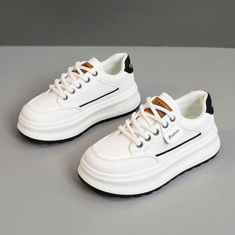 XYY258 New 2024 Autumn Travel Shoes Heightened White Shoes Breathable Versatile Thick Bottom Wear Resistant Dad Shoes_vogvips.com