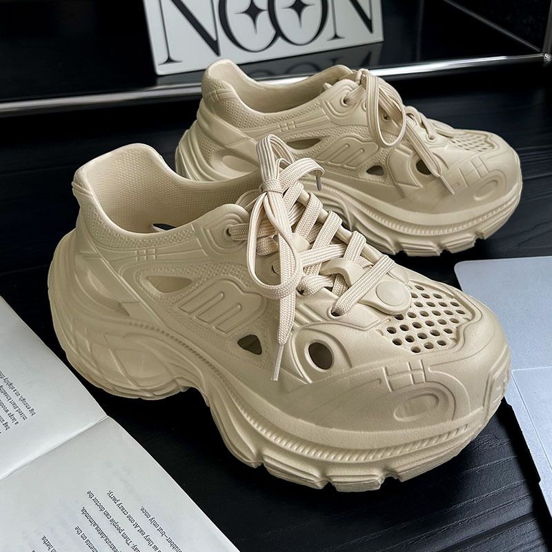Women's Shoes Ant Love Spring And Summer New Products Lace Up Fashionable And Cool Outdoor Women's Outdoor Sandals Daddy Shoes Thick Soled Comfortable_vogvips.com