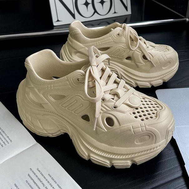 Women's Shoes Ant Love Spring And Summer New Products Lace Up Fashionable And Cool Outdoor Women's Outdoor Sandals Daddy Shoes Thick Soled Comfortable_vogvips.com