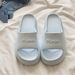 Thick Soled Slippers For Women For Summer Outdoor Wear Indoor Home Dormitory Non Slip Seaside Beach Eva Sandals_vogvips.com