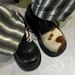 Top Version ~ Internet Celebrity Cow Pattern Leather Shoes Horse Hair Derby Shoes For Men And Women With Mandarin Duck Lace Thick Heel Casual Shoes_vogvips.com