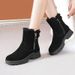 Cowhide Snow Boots For Women, Winter With Added Fleece And Thick Short Boots Made Of Genuine Leather, Anti Slip, Wool And Fur Integrated Cotton Shoes_vogvips.com