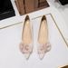 Women's Elegant Pointed-Toe Floral Mid Heel Pumps - Comfortable Slip-On Dress Shoes For Spring & Fall, Sizes 34-43_vogvips.com