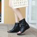 Flat Sandals For Women In Summer, With An Inner Height Increase And Black Toe Cover. Women's High Top Shoes, Roman Shoes_vogvips.com