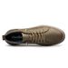 Men's Round Head Board Shoes Cowhide Surface Breathable Embossed Casual Little White Shoes Low-top Sports Men's Shoes_vogvips.com