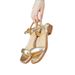 High-quality Gold Flat For Women, 2025 New Summer Style, One-strap Shoes, Cross-border Wholesale Women's Sandals_vogvips.com