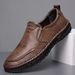Suitable For All Seasons Men's Baita Casual Leather Soft Sole Slip-On Single Shoes Loafers_vogvips.com