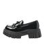 New Shoes Women's Smooth Uniform Lace-up Platform Leather Shoes_vogvips.com