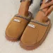 Womens Embroidered Trim Platform Mule Summer Comfort Slippers Warm Fleece Lined Indoor Outdoor Footwear_vogvips.com