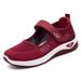 Women's Versatile Summer Velcro Middle-aged Mom Hollow Breathable Mesh Soft Sole Casual Shoes_vogvips.com