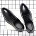 Suitable For All Seasons 2025 Spring New Business Casual Leather Men's Pointed Toe Lace-up Plaid Formal Wedding British Single Shoes_vogvips.com
