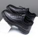 2025 New Young People Korean Style Casual Ultra Soft Breathable Dad Thin Leather Shoes For Men_vogvips.com