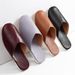 Men’s Shoes Four Seasons Genuine Leather Home Slippers Indoor Custom Non Slip Home Sheepskin Head Leather Slippers_vogvips.com