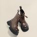 Super Cool 7CM Height Thick-soled Martin Bootsforwomen,2025 New Autumn Color-coated Motorcycle-stylestylishstreet Shoes,shortbootswithacool Look_vogvips.com