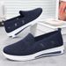 Women's Casual Shoes Fly-woven Breathable Mesh Shoes One Pedal Middle-aged And Elderly Mother Shoes Soft-soled Comfortable Single Shoes_vogvips.com