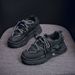 Ins Korean Version Autumn New Item Dad Female Student Sports Shoes Running Casual Thick Sole Height Increasing_vogvips.com