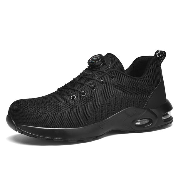 Rotary Button New Safety Shoes For Men, Anti-impact And Anti-piercing Work Shoes, Fashionable Men's Sports Shoes, And Safety Pro_vogvips.com