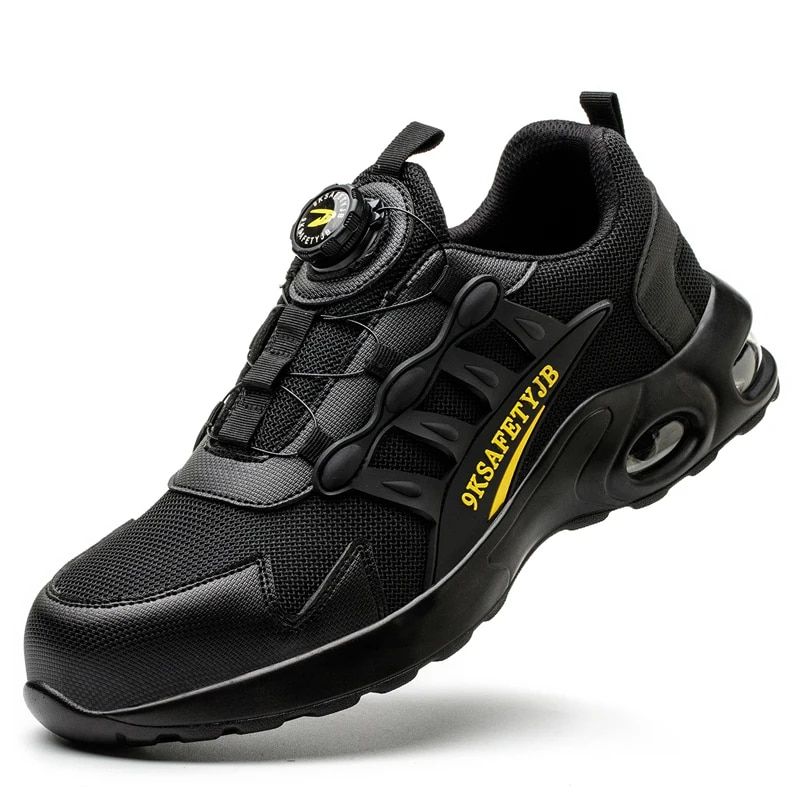 Rotating Button Safety Shoes Men Work Sneakers Indestructible Shoes Puncture-Proof Protective Shoes Work Boots Steel Toe Shoes_vogvips.com