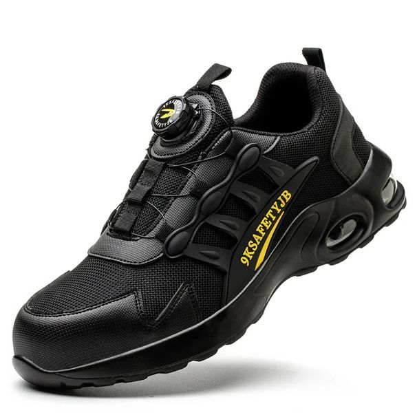 Rotating Button Safety Shoes Men Work Sneakers Indestructible Shoes Puncture-Proof Protective Shoes Work Boots Steel Toe Shoes_vogvips.com