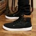 Spring Korean Men's Shoes, High-top Sneakers, Retro Casual Men's Trendy Dr. Martens Boots_vogvips.com