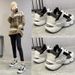 Dad's Women's Students' Spring New Casual Internet Famous Board Thick Soled Sports Shoes, Trendy_vogvips.com