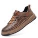European Warm Series Work Sneakers Men's 2025 Autumn Winter New Fashion Casual Leather Low-top British Style Shoes_vogvips.com