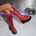 Wedge Side Zipper Gothic Style Thick-Soled Long Motorcycle Rider Over-the-Knee Plus Size Slimming High Boots_vogvips.com