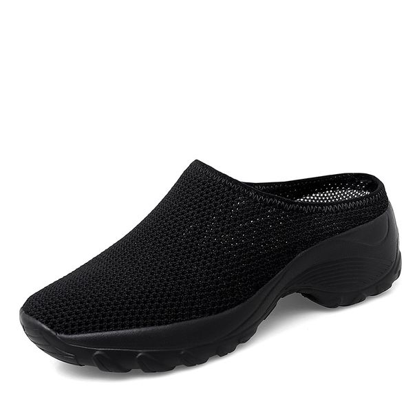 2025 Spring And Autumn New Fashion Casual For Women, Half-Slip Thick-Soled Shoes, Trendy Slip-On Women's Shoes_vogvips.com