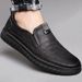 Men's Super Leather Slip Resistant Korean Version Casual Shoes, Wear-resistant Sole, Soft Surface, Versatile_vogvips.com