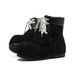 2025 Autumn And Winter New Big Head Shoes Thick Snow Boots Medium Tube Small Fat Ding Ski Boots Couple Height Increase Martin Boots Tide_vogvips.com