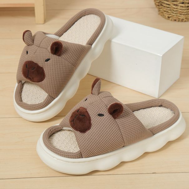 Comfy Cotton-Linen Slip-On Slippers For Men And Women - Breathable, Anti-Slip, Cushioned Sole For Home, Indoor, And Casual Wear_vogvips.com