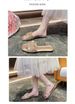 2026 Summer Women's Outdoor Flat Large Size Sandals, Fashionable Shiny Rhinestone Ladies' Slippers_vogvips.com