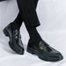 Spring New Platform Tassels Loafers Men Black And White Wedding Party Casual Shoes Formal Business Shoes Slip-on Leather Shoes 38-46_vogvips.com