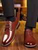 2026 47 Size Extra-large, 48 Size Men's Business Formal Leather Shoes, British Style, Black Color, Wedding Groom's Pointed-toe Leather Shoes_vogvips.com