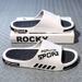New Type One Word Summer Outerwear, Home Furnishings, Bathroom Wear Resistant, Clip On Slippers For Men's Beach Shoes_vogvips.com