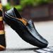 Autumn Winter New Casual Men's Low-top Driving Flat Leather Shoes Slip-on Large Size Loafers_vogvips.com