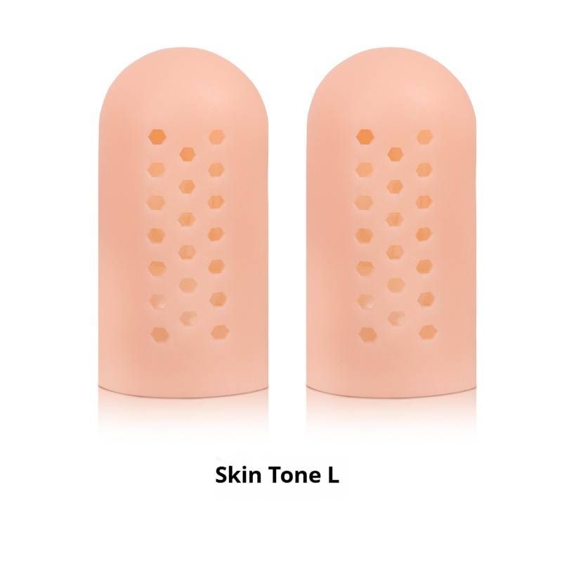 Breathable SEBS Gel Toe Caps – Anti-Blister & Anti-Friction Protection For Dance, Sports & Daily Wear (Skin/White, S/L Sizes)_vogvips.com