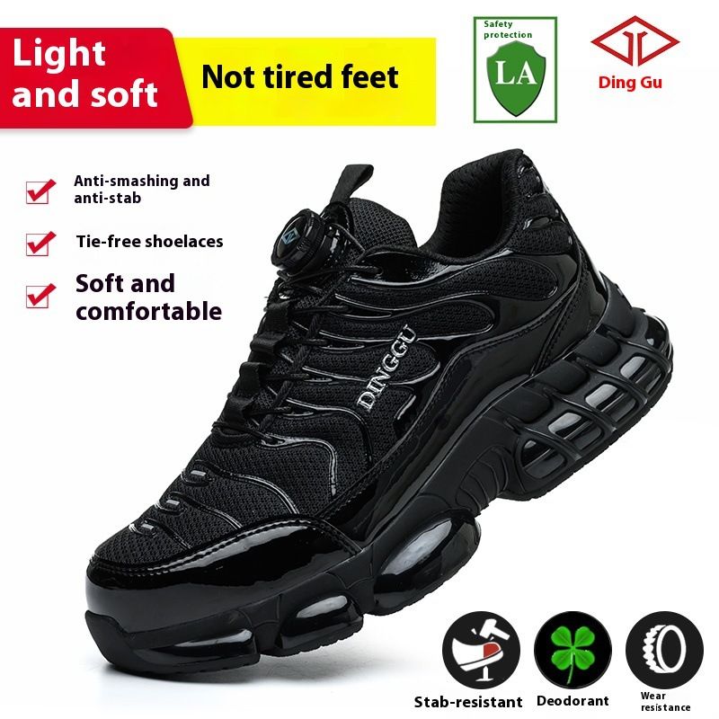 Safety Shoes EU Standard Steel Toe Kevlar Construction Site Anti-shatter And Anti-penetration Work Shoes Manufacturer Wholesale_vogvips.com