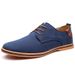 New Mens Suede Leather Shoes British Style Business Casual Rubber Sole Lace Up Plus Size 48 Comfortable Oxfords Derbies_vogvips.com
