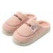 Cotton Autumn Winter Thickened Indoor Daily Use Non-Slip Warm Cushioned Home Maternity Slippers For Women_vogvips.com