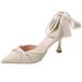 Elegant French-style Niche 5cm Low-heel Stiletto Bridesmaid High-heeled Shoes For Women, Pearl Fairy Style, Versatile_vogvips.com