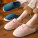 Cotton Women, Autumn And Winter, Couples' Indoor Home Non-Slip Thick Sole Plush Warm Slippers For Men In Winter_vogvips.com