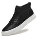 Men's Shoes Medium Top Board Shoes White Shoes Casual Shoes Sports Shoes Men's Medium Tube Handmade Short Boots_vogvips.com